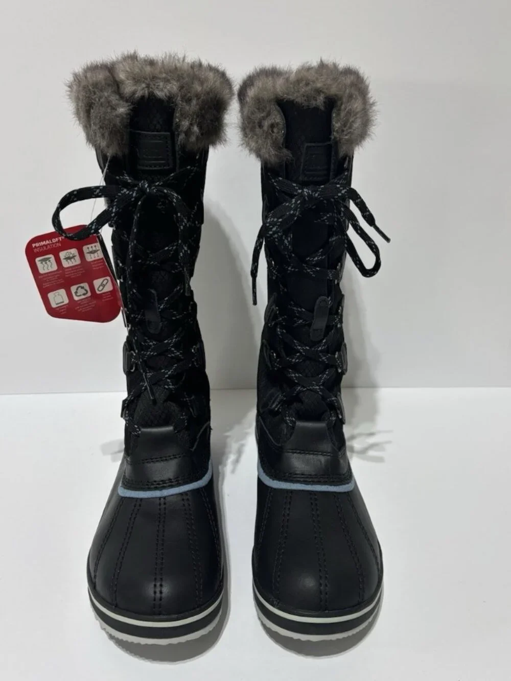 L.L. Bean Women’s Rangeley PAC Insulated Tall Winter Boots Black, Size 8 M